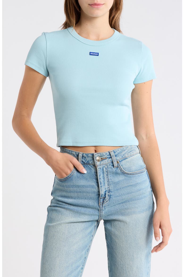 Baby Tee, Main, color, OPEN BLUE