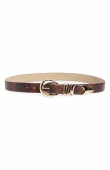 Vince Camuto Python Print Faux Leather Belt