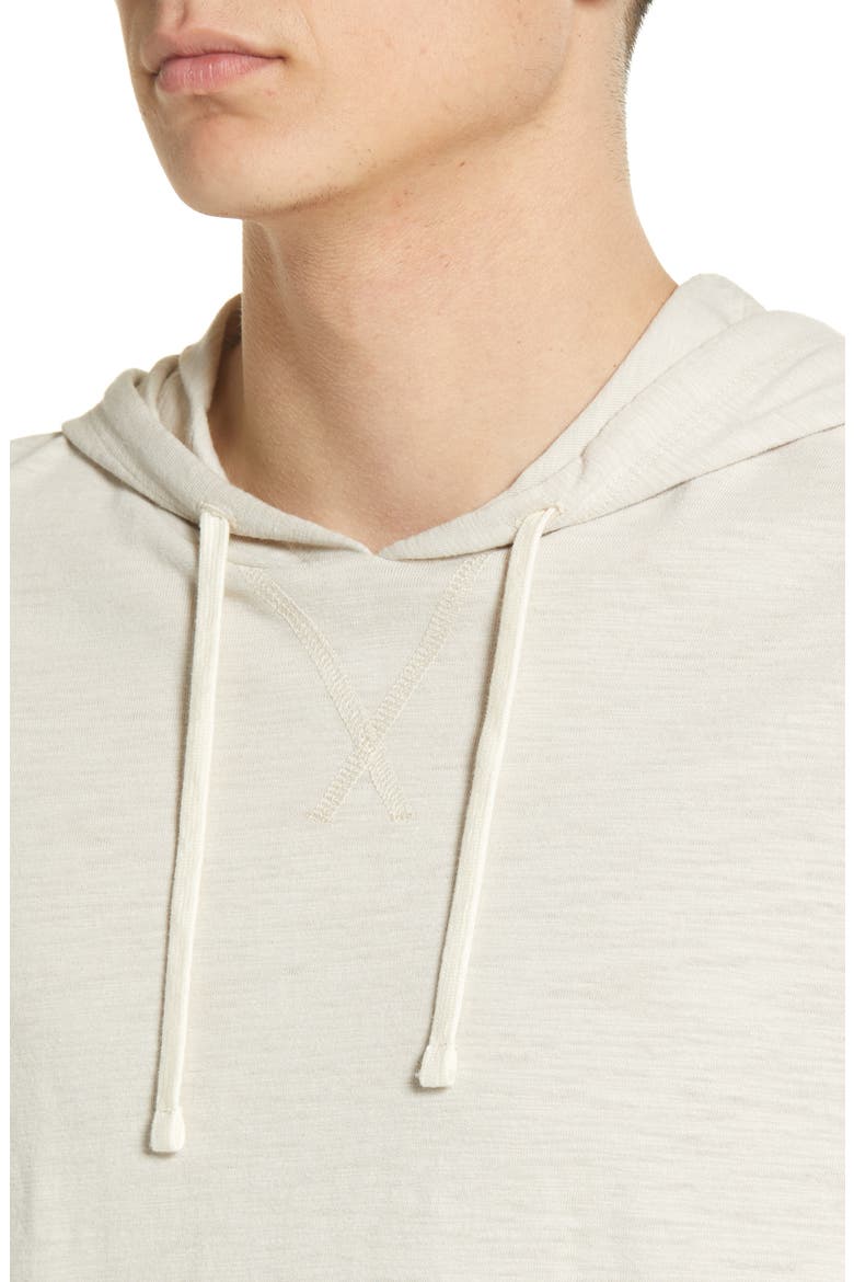 Regular Fit Slub Hoodie, Alternate, color, DESERT SAND