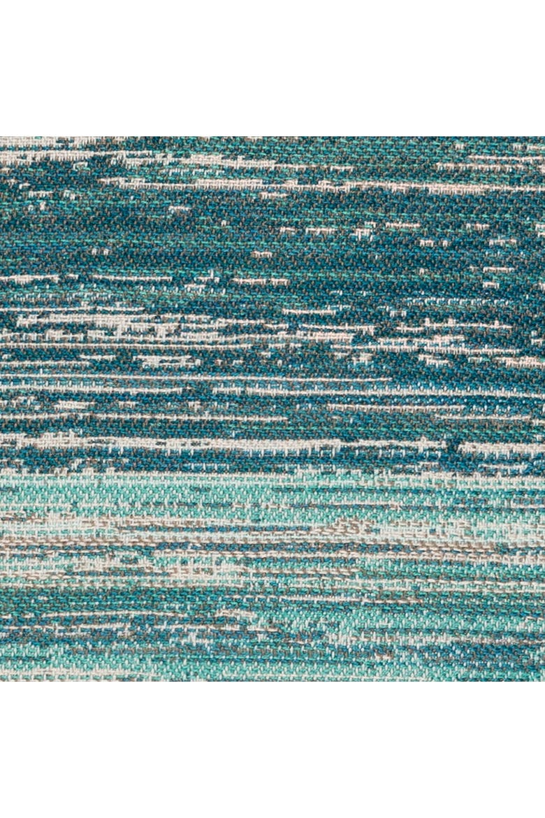 Textured Indoor & Outdoor Woven Accent Pillow, Alternate, color, Lagoon