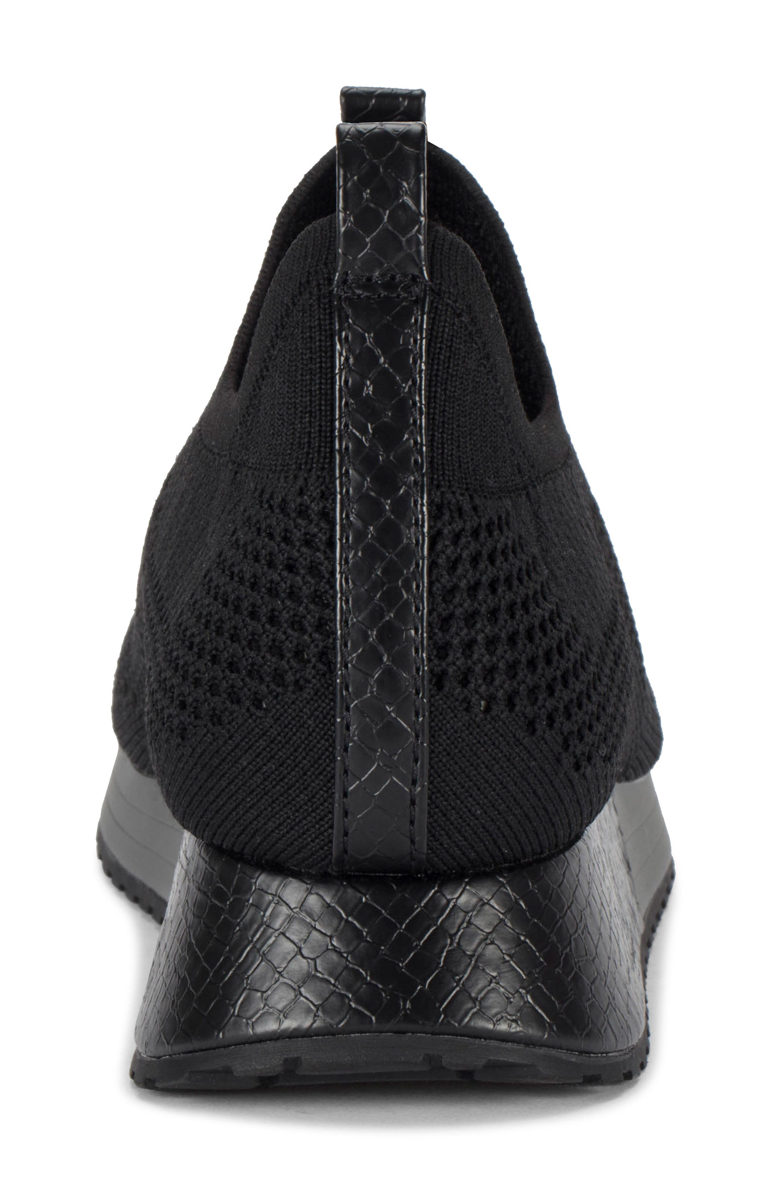 BARETRAPS Pringer Knit Slip-On Sneaker, Alternate, color, Black