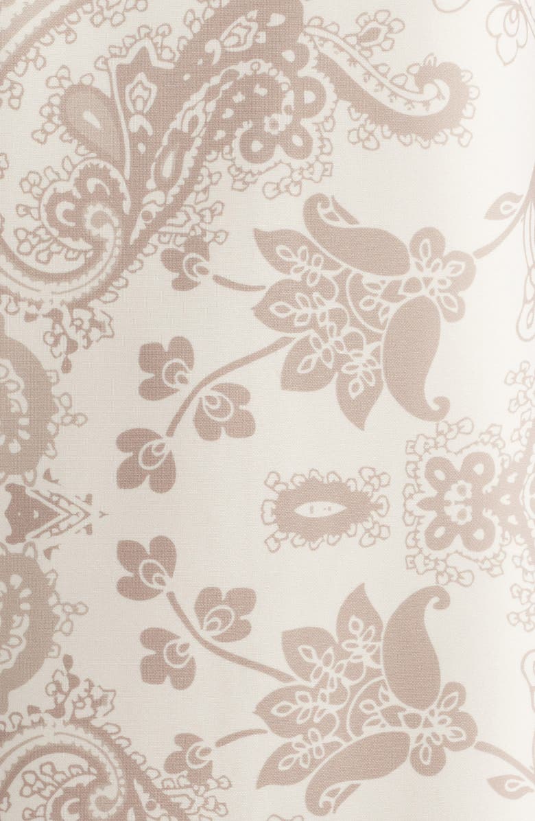 Anne Klein Scarf Print Sleeveless Sheath Dress, Alternate, color, Latte Multi