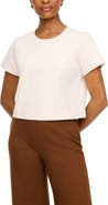 SPANX® Ponte Cropped Crewneck Tee