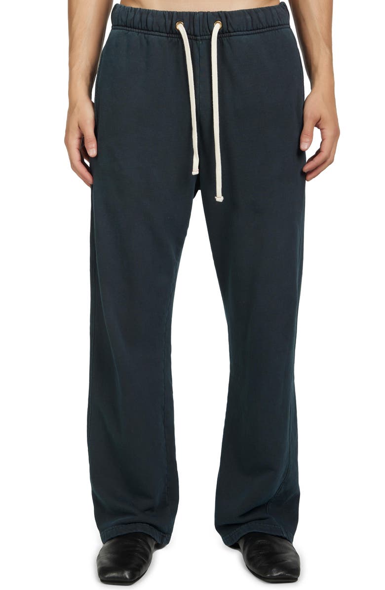 Les Tien French Terry Classic Pant, Main, color, Faded Black