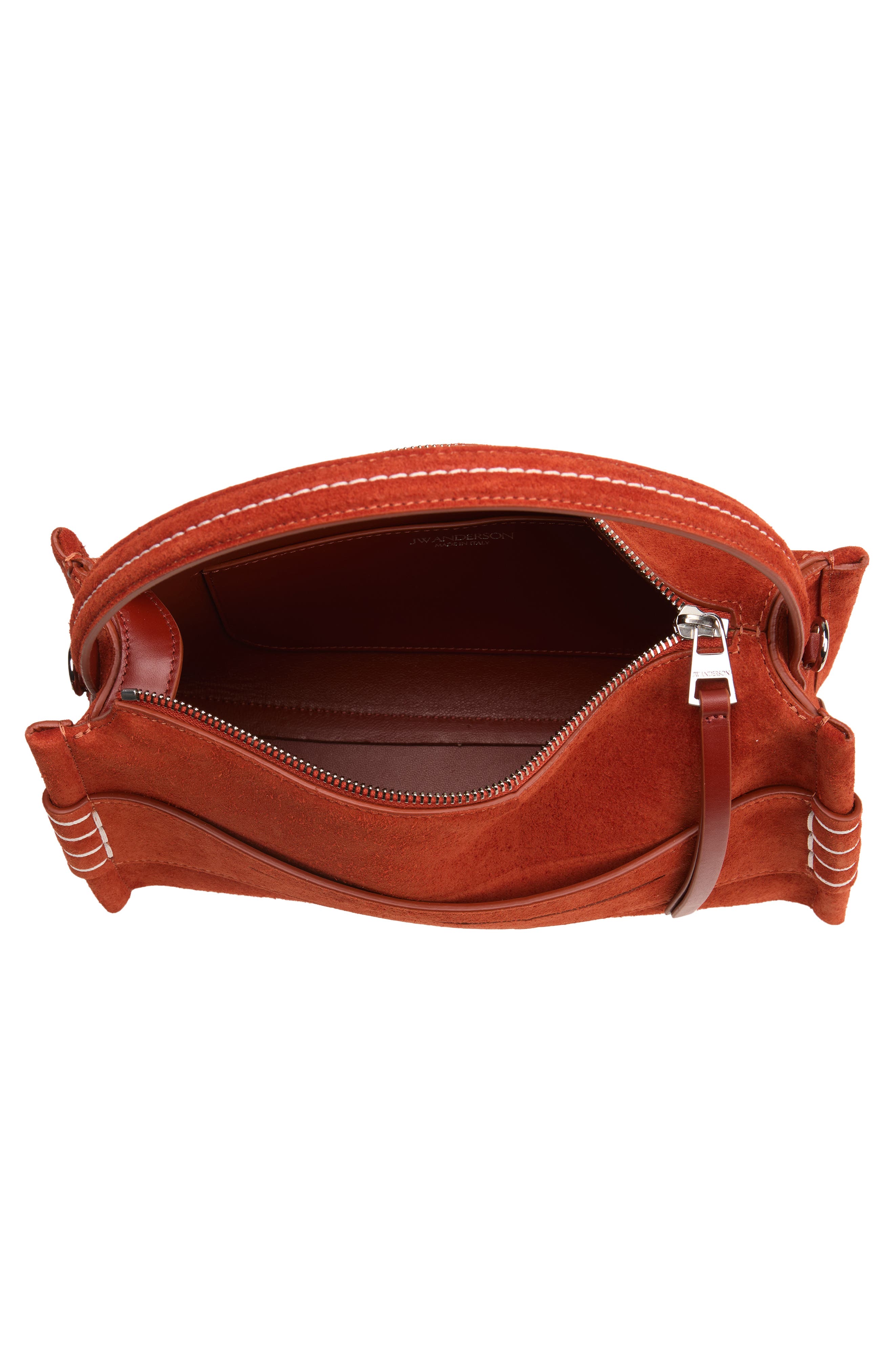 Loafer Leather Crossbody Bag, Alternate, color, RUST 405
