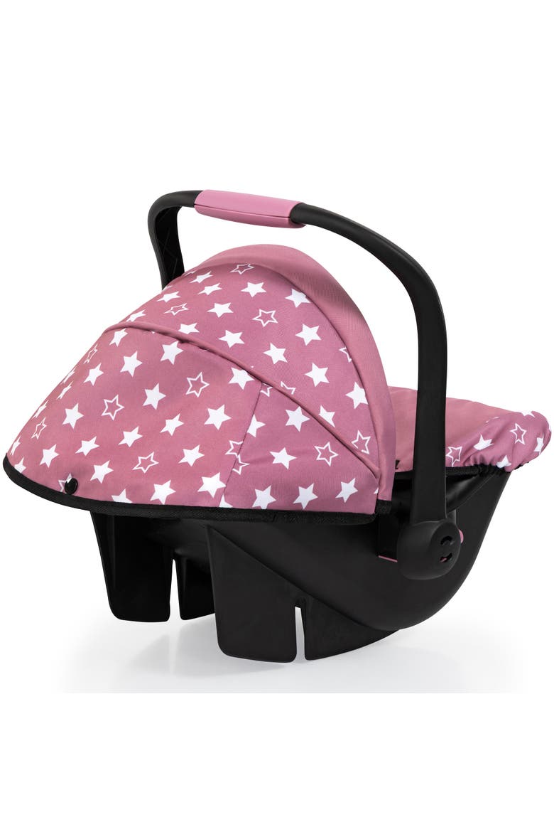 Doll Deluxe Car Seat, Portable Travel Carrier For Dolls Up To 18 Inches, Kid 3+, Alternate, color, Multicolored