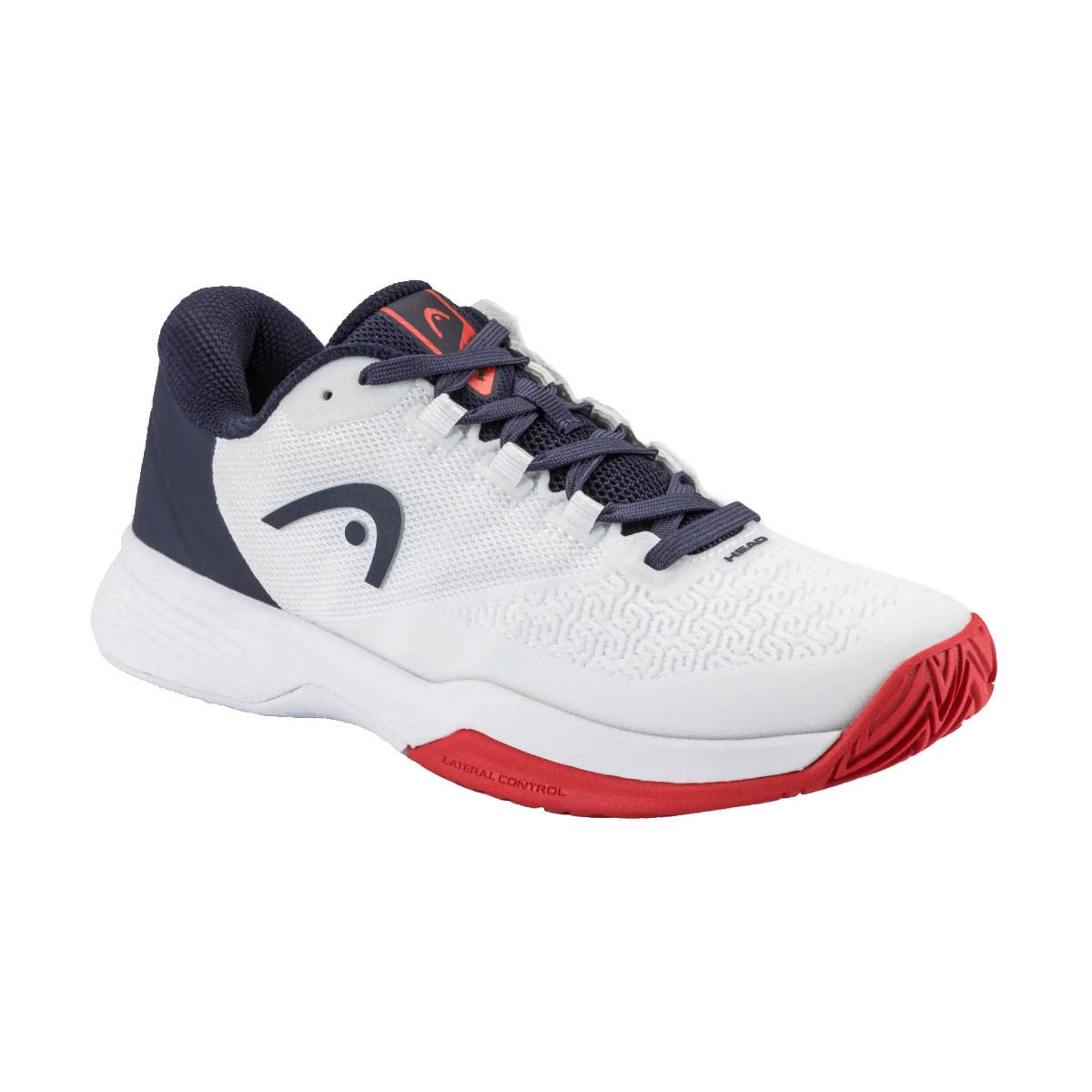 Revolt Pro 5.0 Junior Tennis Shoes, Main, color, White/Navy