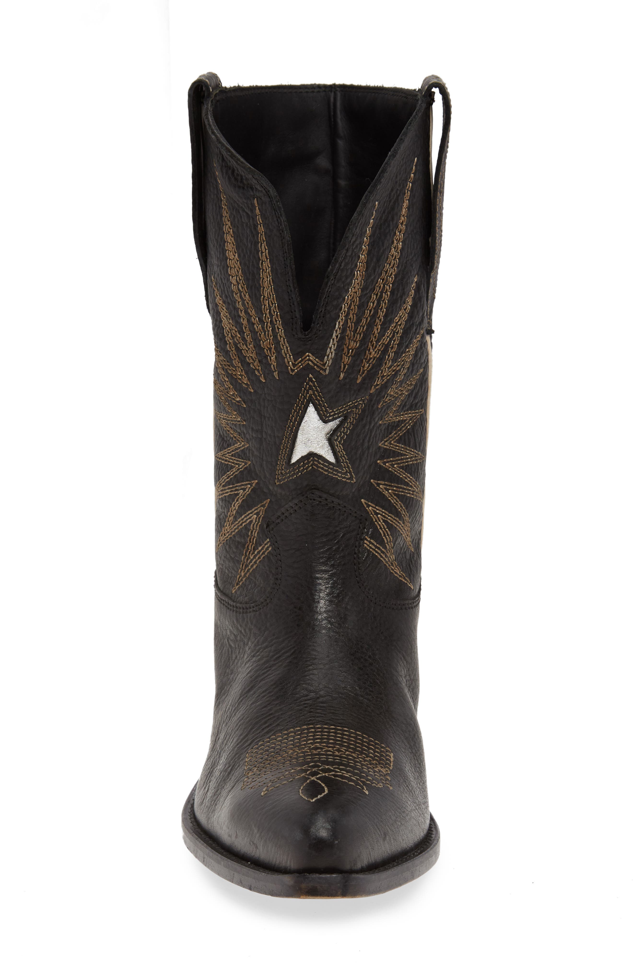 Golden Goose Wish Star Cowboy Boot, Alternate, color, 