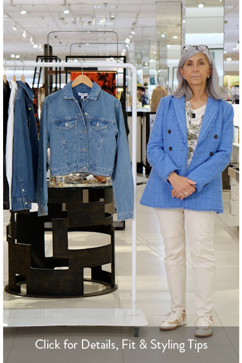 Cropped Padded Denim Jacket video