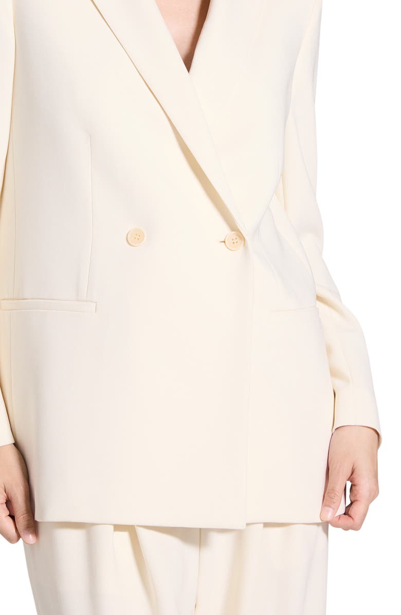 Theory Relaxed Double Breasted Blazer, Alternate, color, Rice