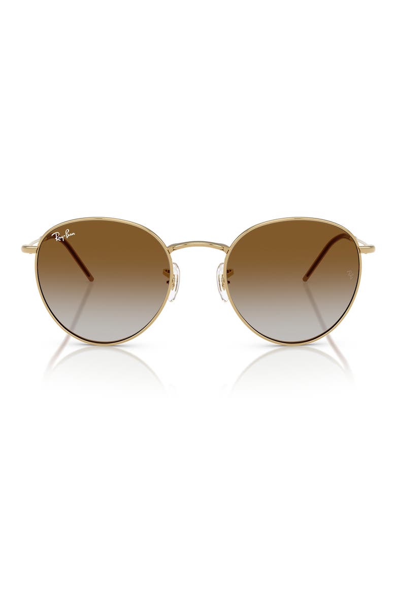 Reverse 53mm Gradient Phantos Sunglasses, Main, color, GOLD FLASH