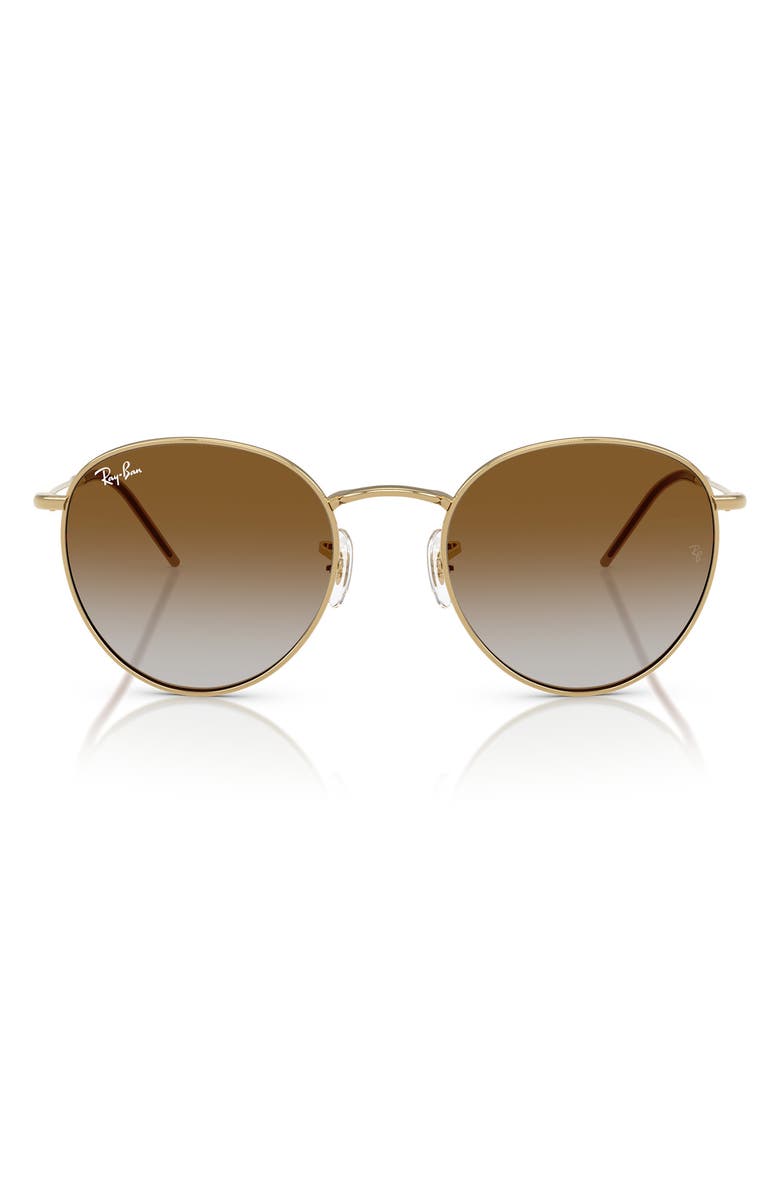 Ray-Ban Reverse 53mm Gradient Phantos Sunglasses, Main, color, Gold Flash