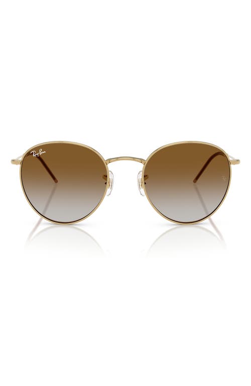 Ray Ban Ray-ban Reverse 53mm Gradient Phantos Sunglasses In Gold Flash