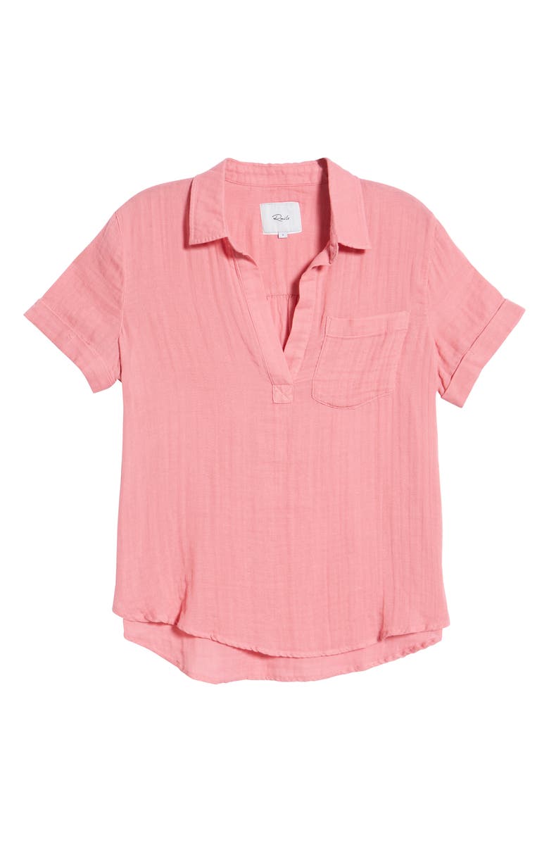 Rails Savannah Short Sleeve Organic Cotton Top, Alternate, color, 