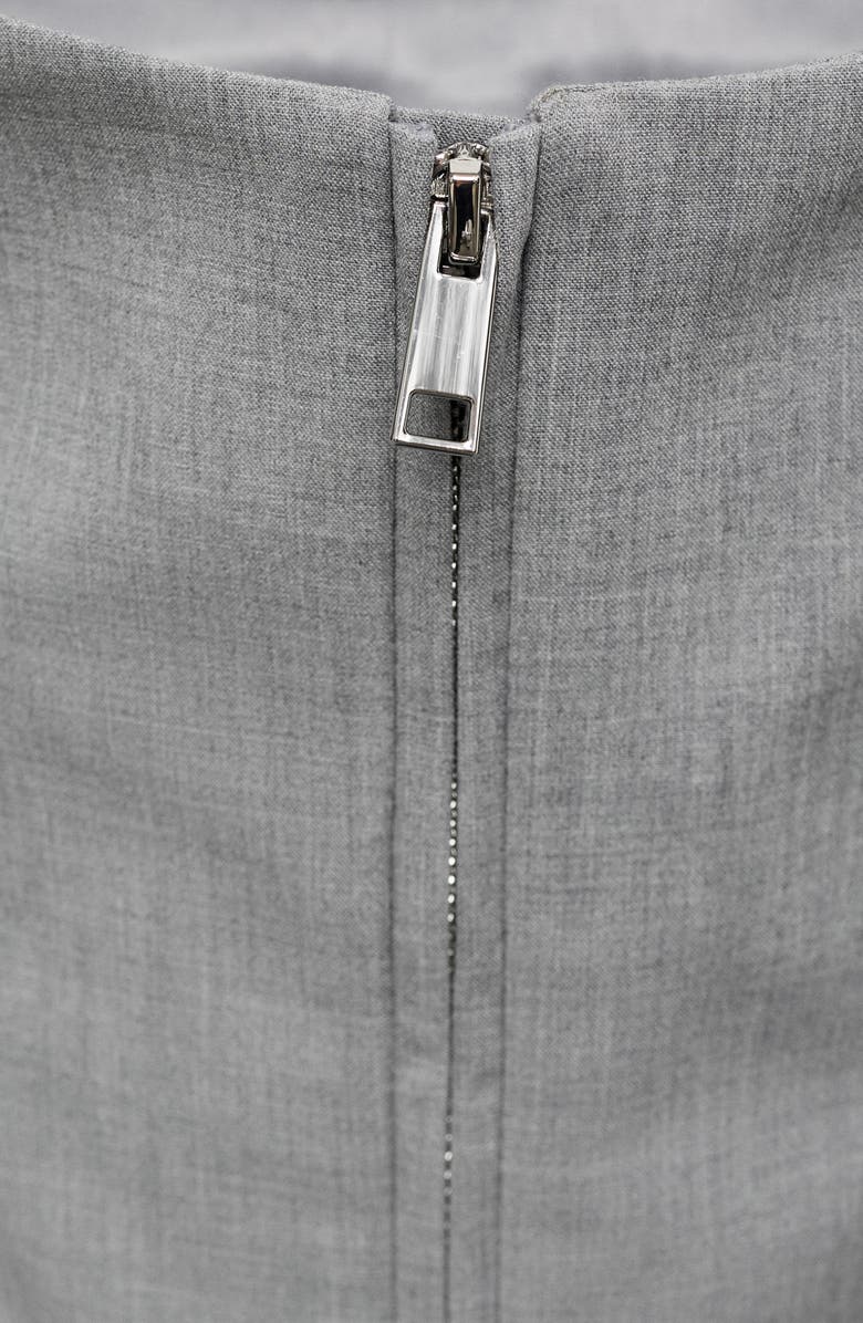 MANGO Barile Half-Zip Jacket, Alternate, color, Light/ Pastel Grey