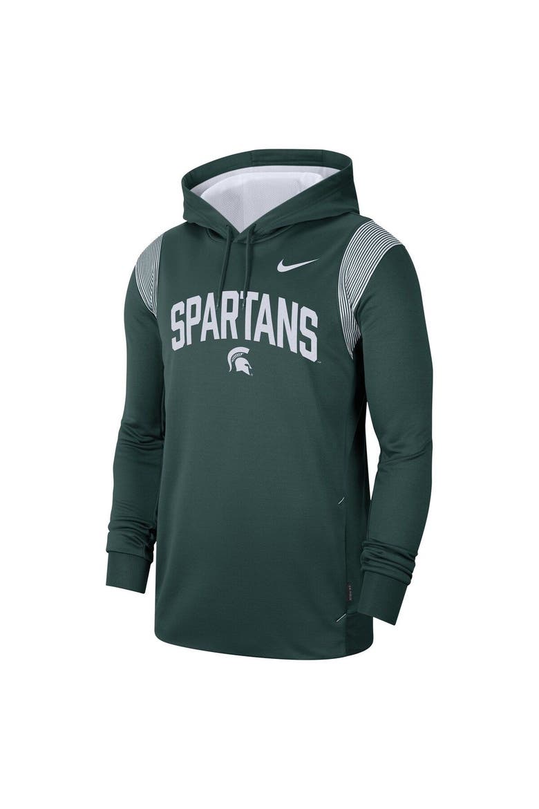 Men's Nike Green Michigan State Spartans 2022 Game Day Sideline Performance Pullover Hoodie, Alternate, color, Green