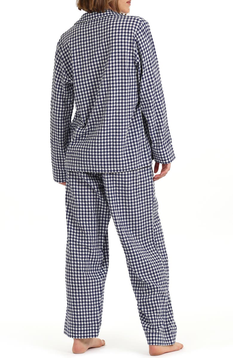 Papinelle Gingham Seersucker Pajamas, Alternate, color, 