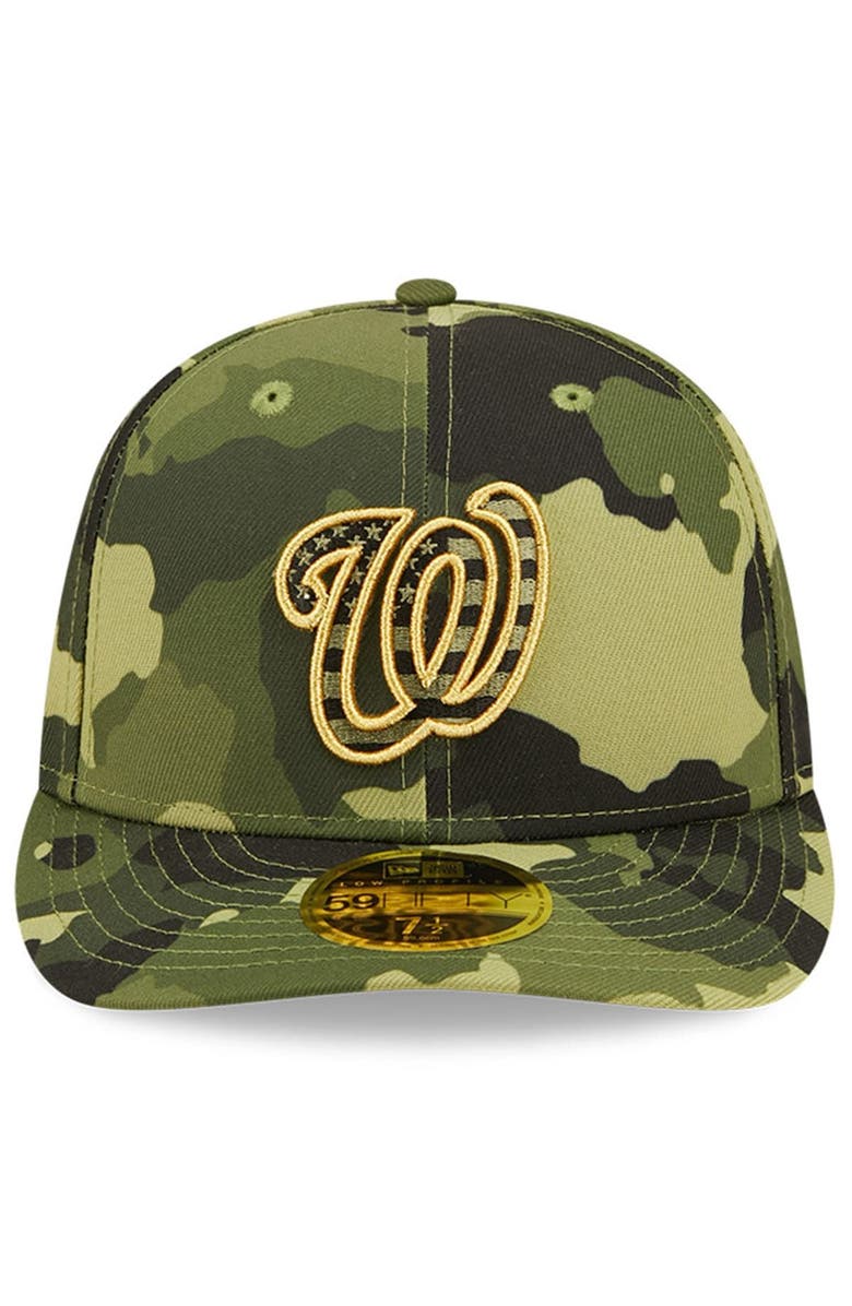 New Era Men's New Era Camo Washington Nationals 2022 Armed Forces Day On-Field Low Profile 59FIFTY, Alternate, color, Camo