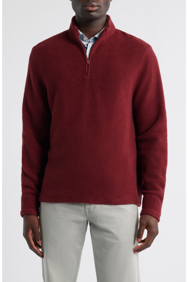 Dion Fleece Half Zip Pullover, Main, color, PINOT
