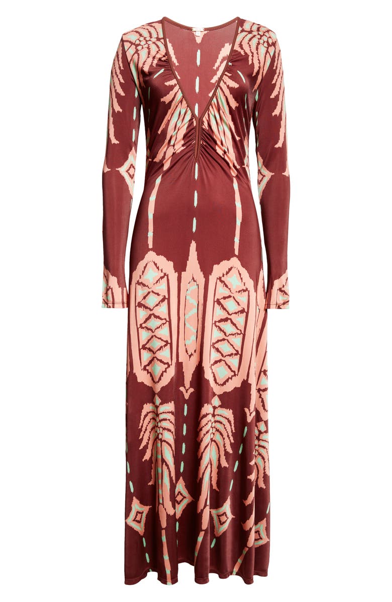 Johanna Ortiz Alma Bordada Print Long Sleeve Knit Dress, Alternate, color, 