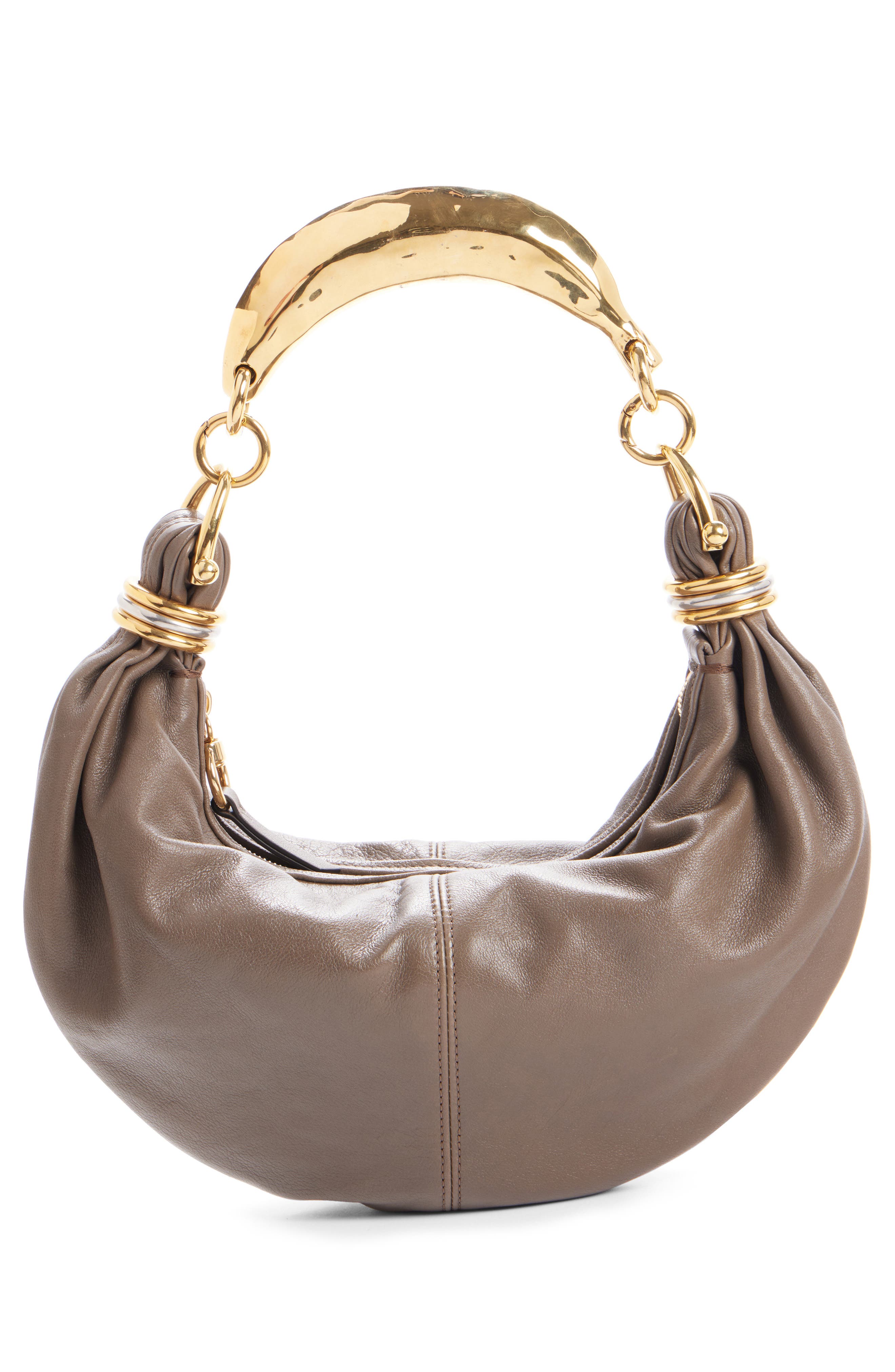 Chloé Bracelet Banana Hobo Bag, Alternate, color, Flannel Grey 036
