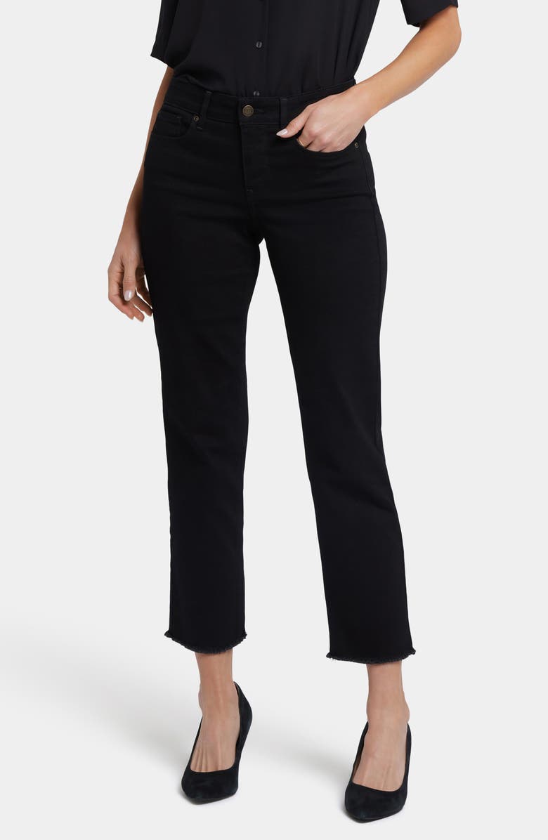 NYDJ Marilyn Fray Hem Straight Ankle Jeans, Main, color,