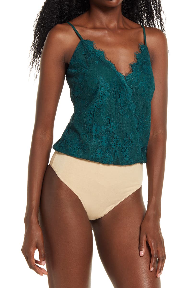 WAYF x BFF Natalie Lace Camisole Bodysuit, Alternate, color,