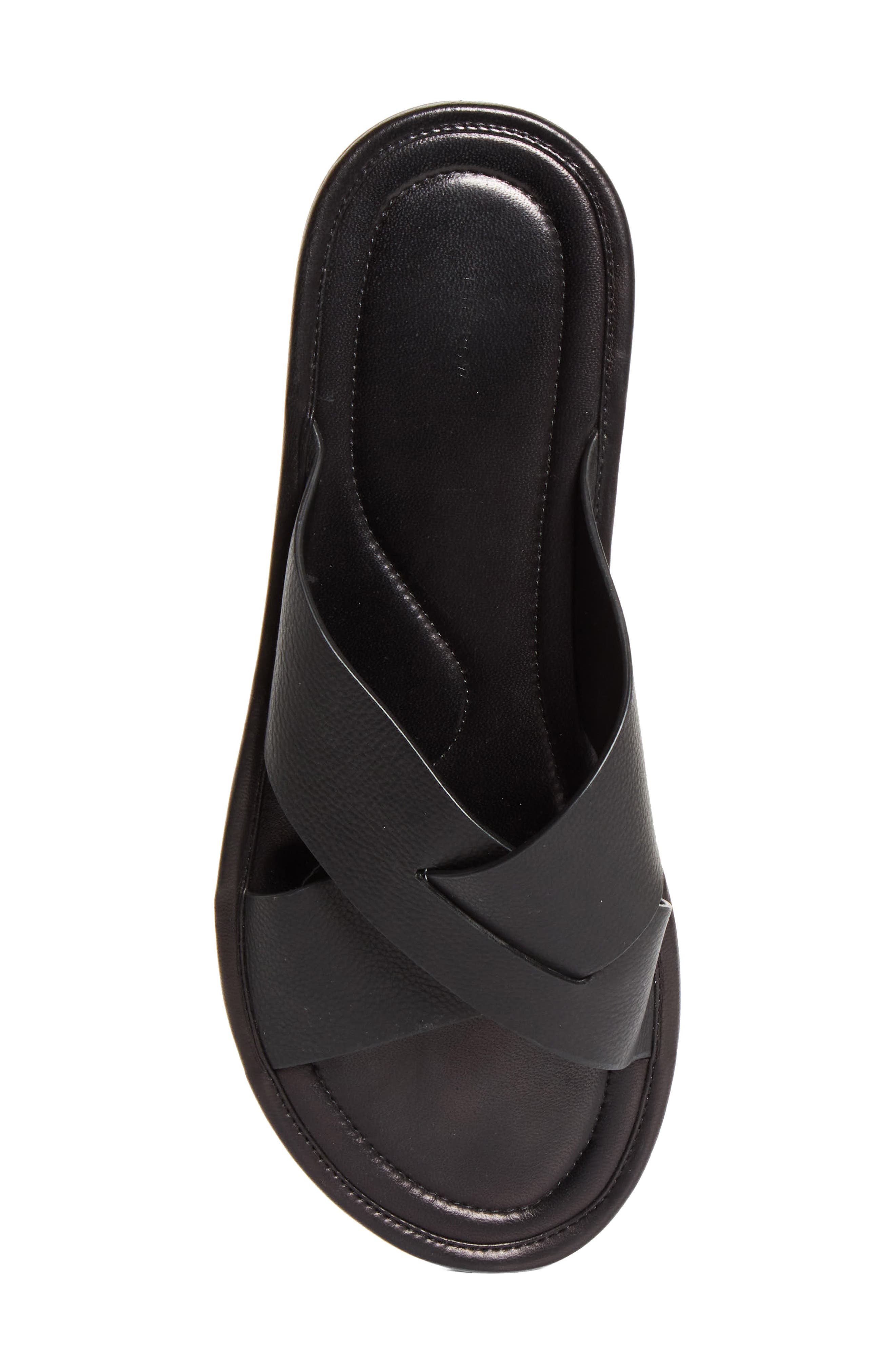 The Row Malick Crisscross Slide Sandal, Alternate, color, Black