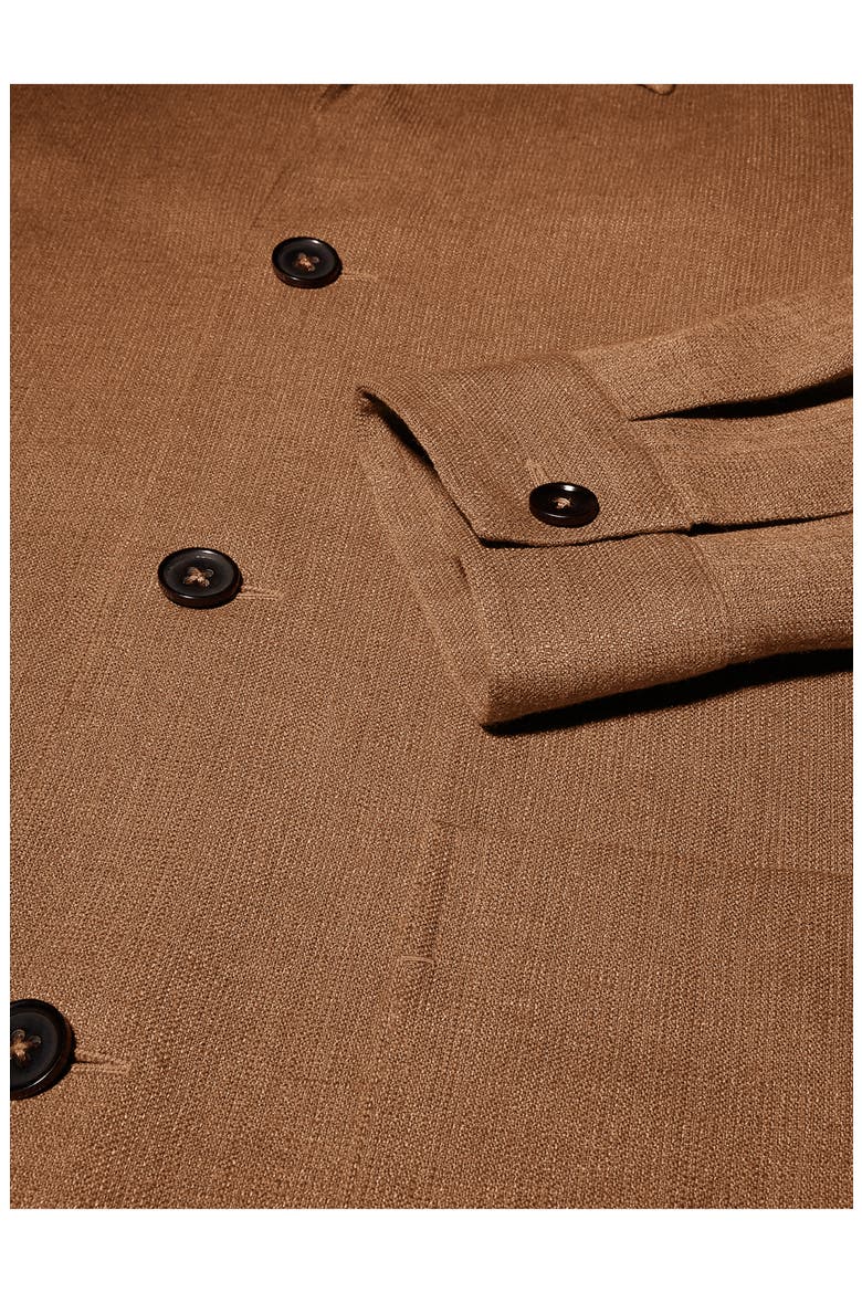 Silk & Linen Blend Chore Jacket, Alternate, color, VICUNA