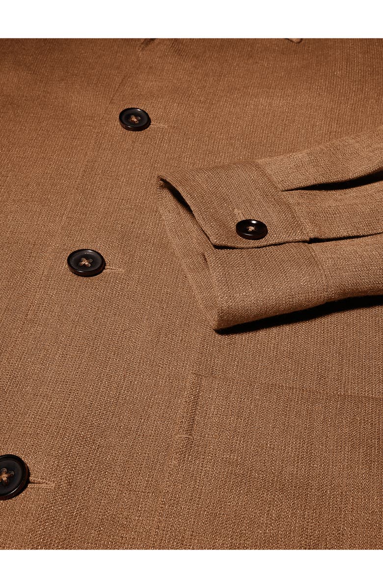 ZEGNA Silk & Linen Blend Chore Jacket, Alternate, color, 