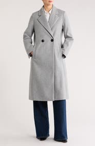 Sam Edelman Plaid Double Breasted Coat