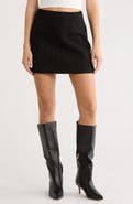 Leith Tweed Flared Miniskirt