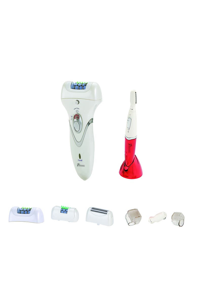 PURSONIC Epilator & Bikini Personal Groomer Trimmer - All-in-One Hair Removal System, Alternate, color, White