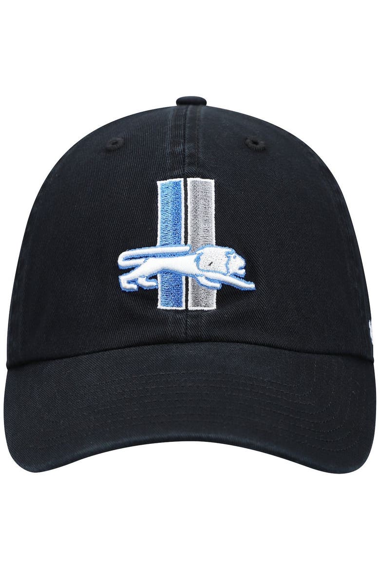 Men's '47 Black Detroit Lions Clean Up Legacy Adjustable Hat, Alternate, color, BLACK