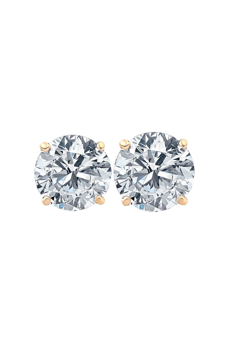 1 1/2ct Lab Grown Diamond Studs 14k Gold Earrings, Main, color, 14k Yellow Gold