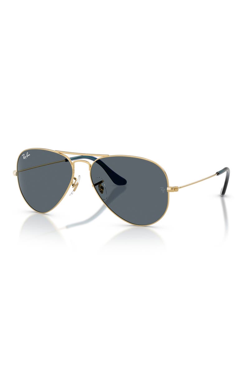 58mm Aviator Sunglasses, Alternate, color, ARISTA / BLUE