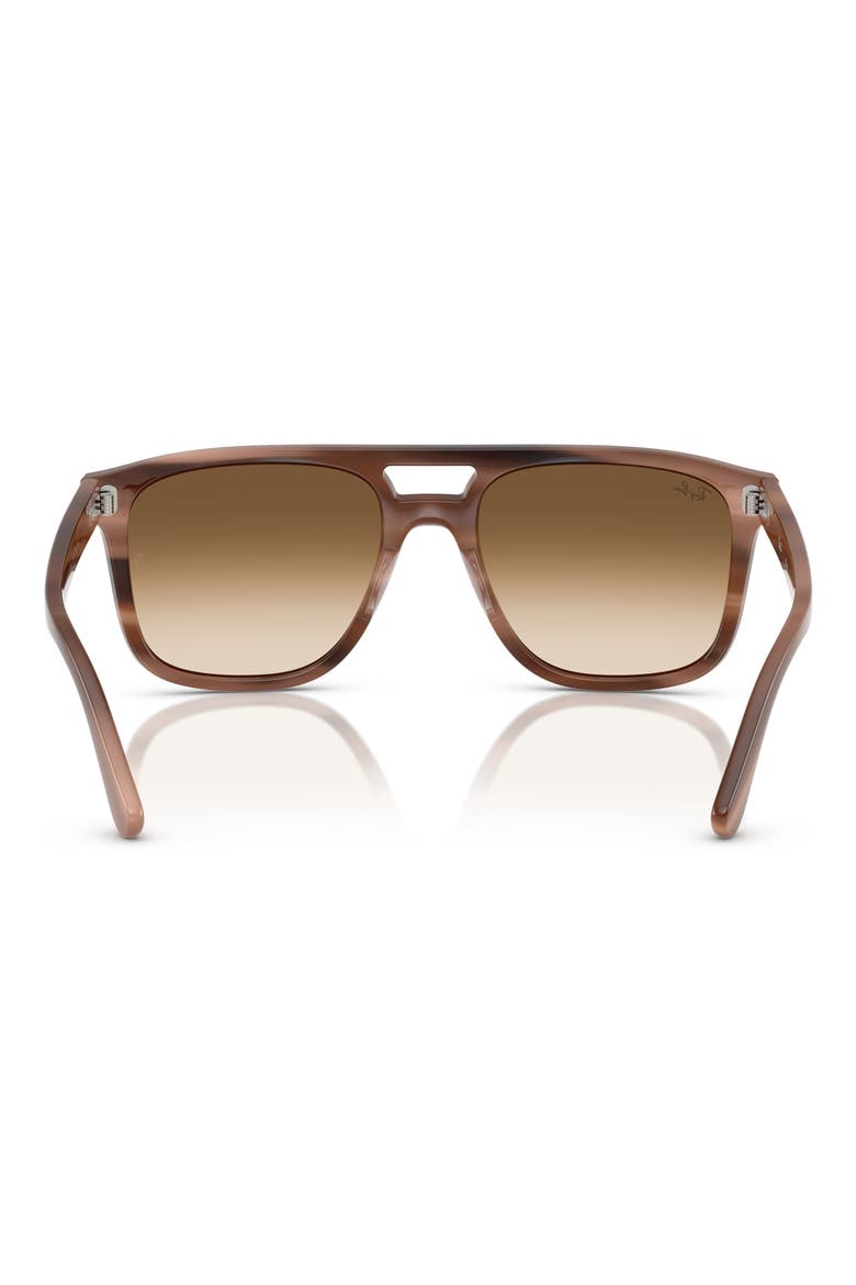 58mm Square Sunglasses, Alternate, color, BROWN HAVANA