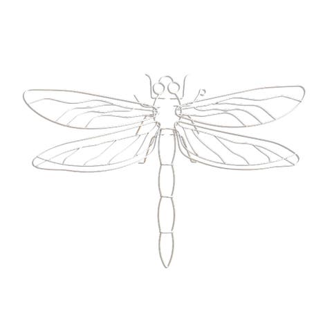 Metal Wire Dragonfly Wall Decor