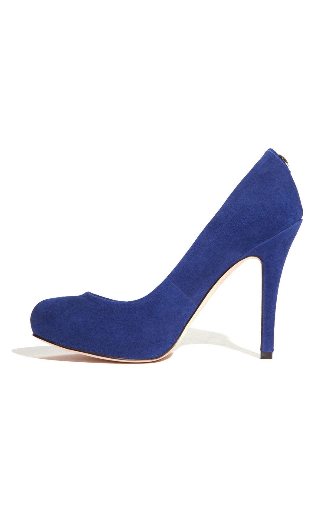 'Pinkish' Platform Pump, Alternate, color, BLUE SUEDE