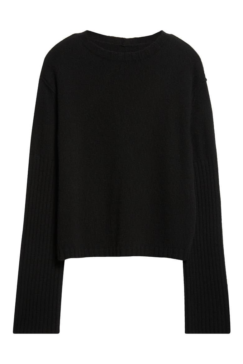 Shroud Cashmere Sweater, Alternate, color, BLACK
