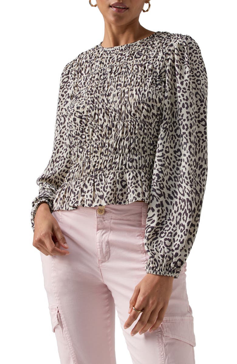 Sanctuary Get Together Floral Smocked Top, Main, color, 