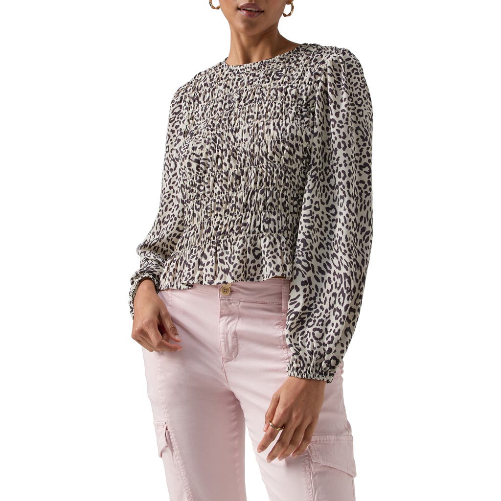 SANCTUARY SANCTUARY GET TOGETHER FLORAL SMOCKED TOP
