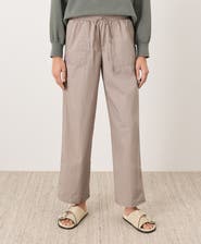 Pact Organic Cotton Stretch Poplin Wide Leg Pant