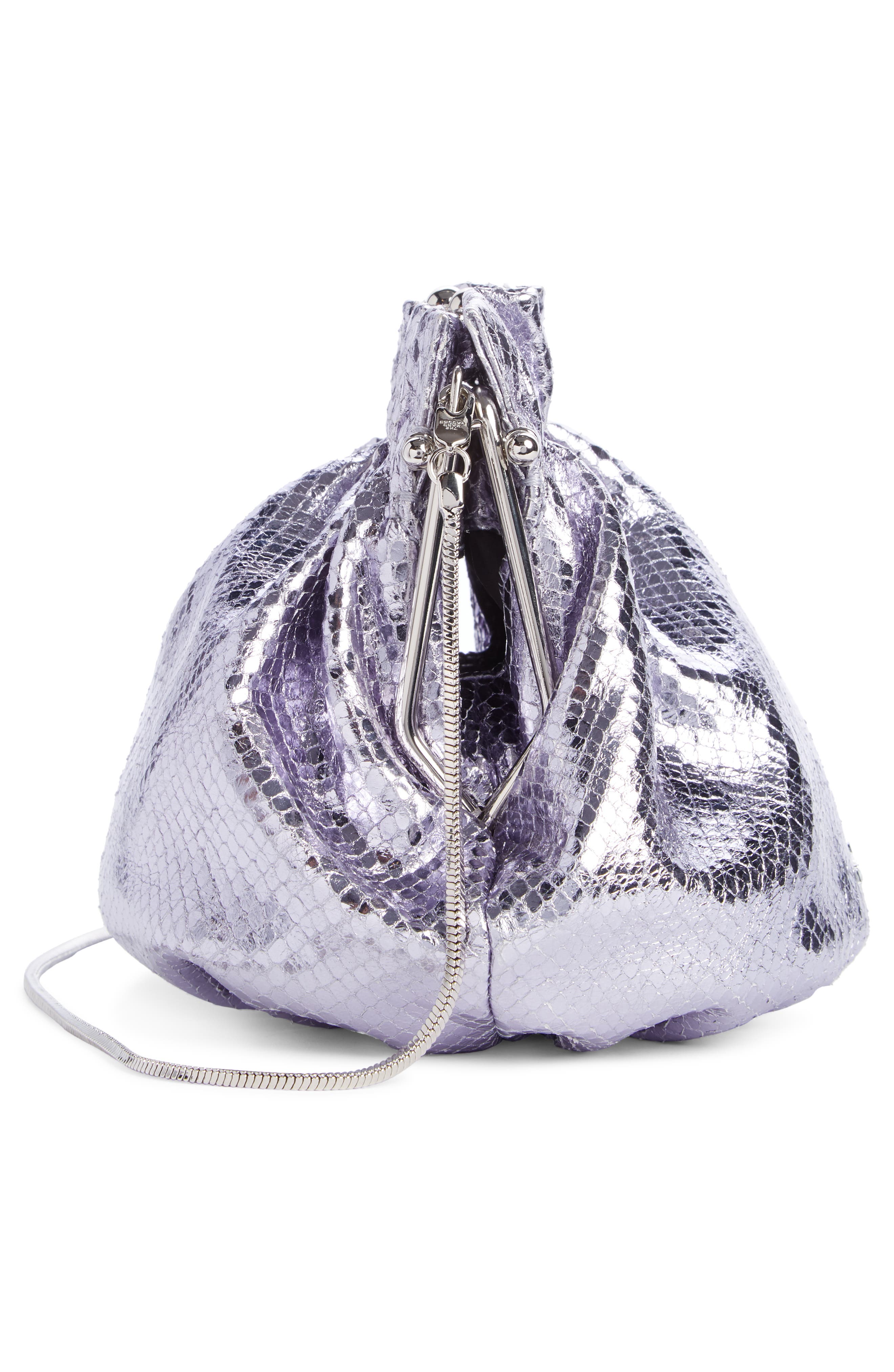 Marc Jacobs The Soirée Metallic Leather Shoulder Bag, Alternate, color, 