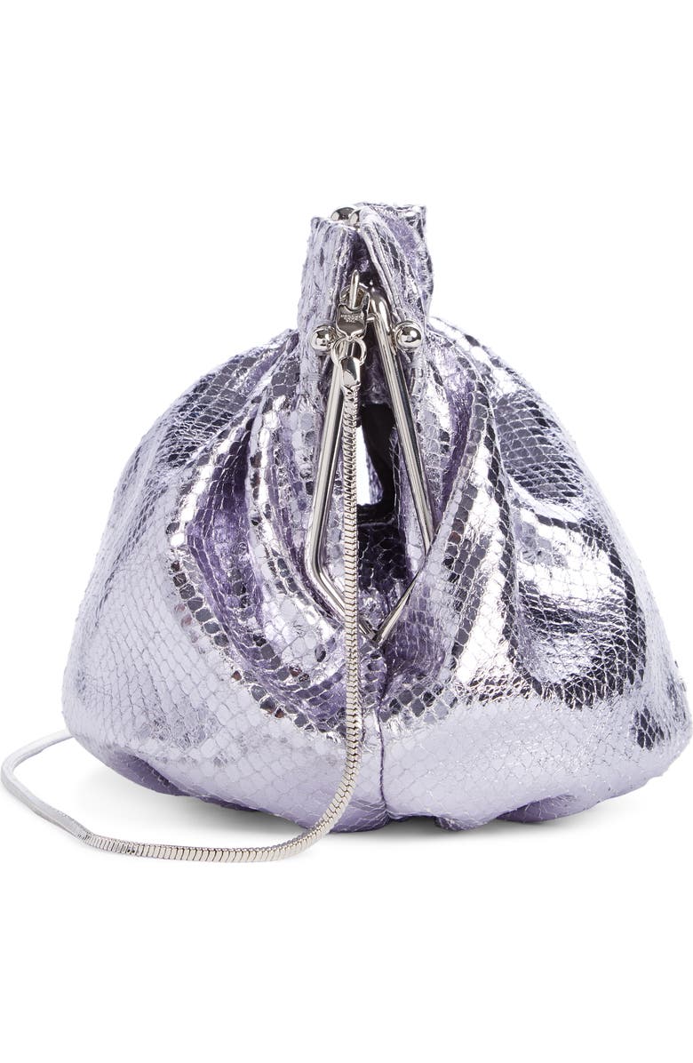 Marc Jacobs The Soirée Metallic Leather Shoulder Bag, Alternate, color,