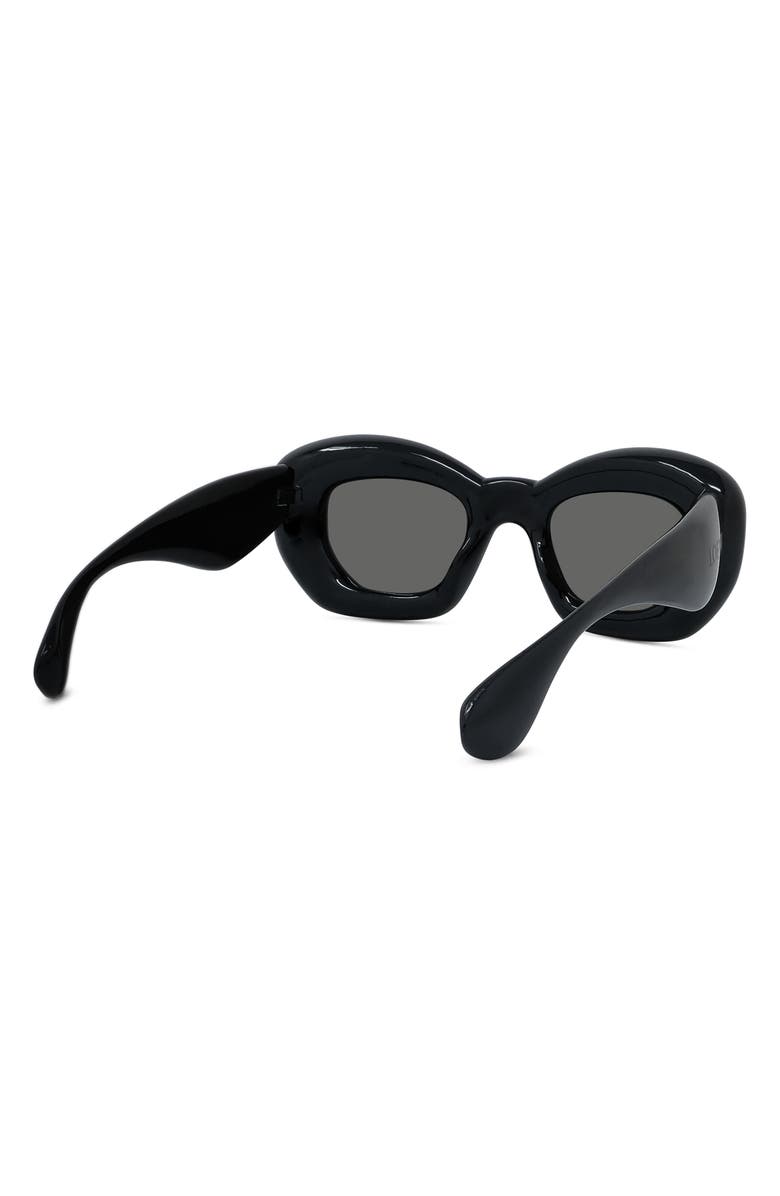 Loewe Inflated 47mm Butterfly Sunglasses, Alternate, color, 
