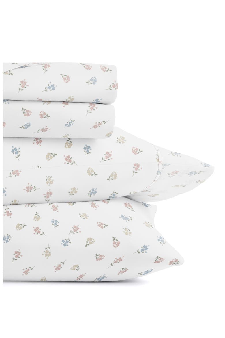 Kaycie Tricolor Floral Microfiber Sheet Set, Alternate, color, TRICOLOR