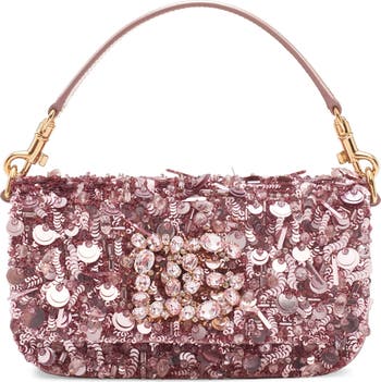 Dolce&Gabbana 3.5 Sequin & Crystal Shoulder Bag | Nordstrom