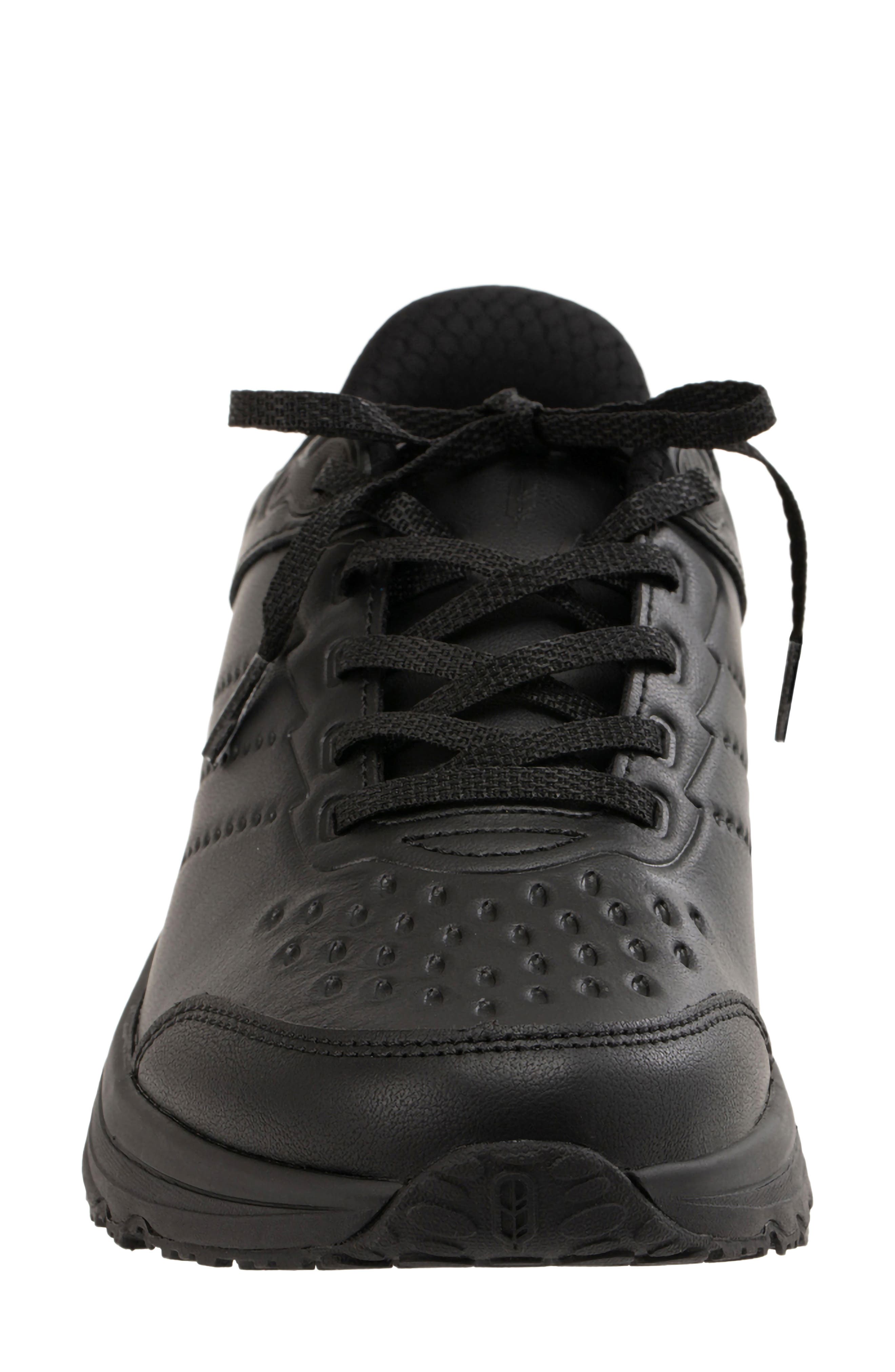 Phoebe Leather Sneaker, Alternate, color, BLACK
