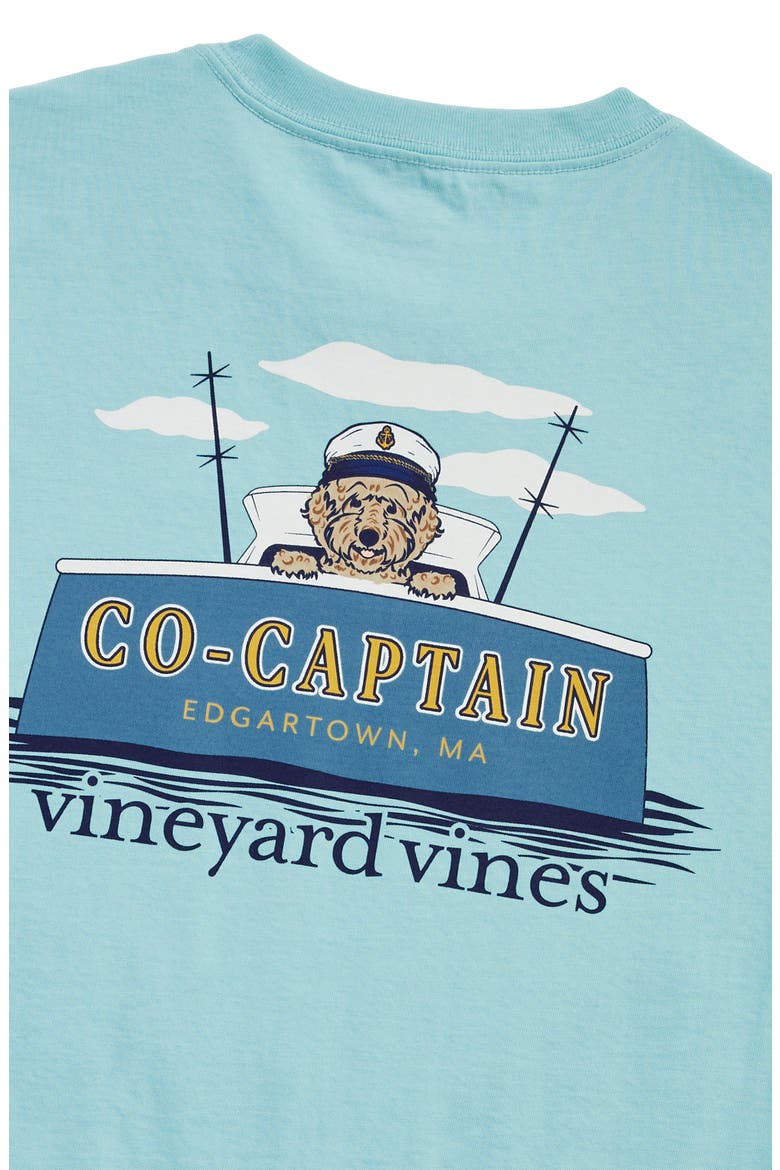 Furry Co-Captain Graphic T-Shirt, Alternate, color, AQUA HAZE